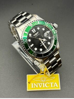 Invicta Pro Diver Selaxis Men’s Watch Black Dial Green Bezel 43mm - 50943